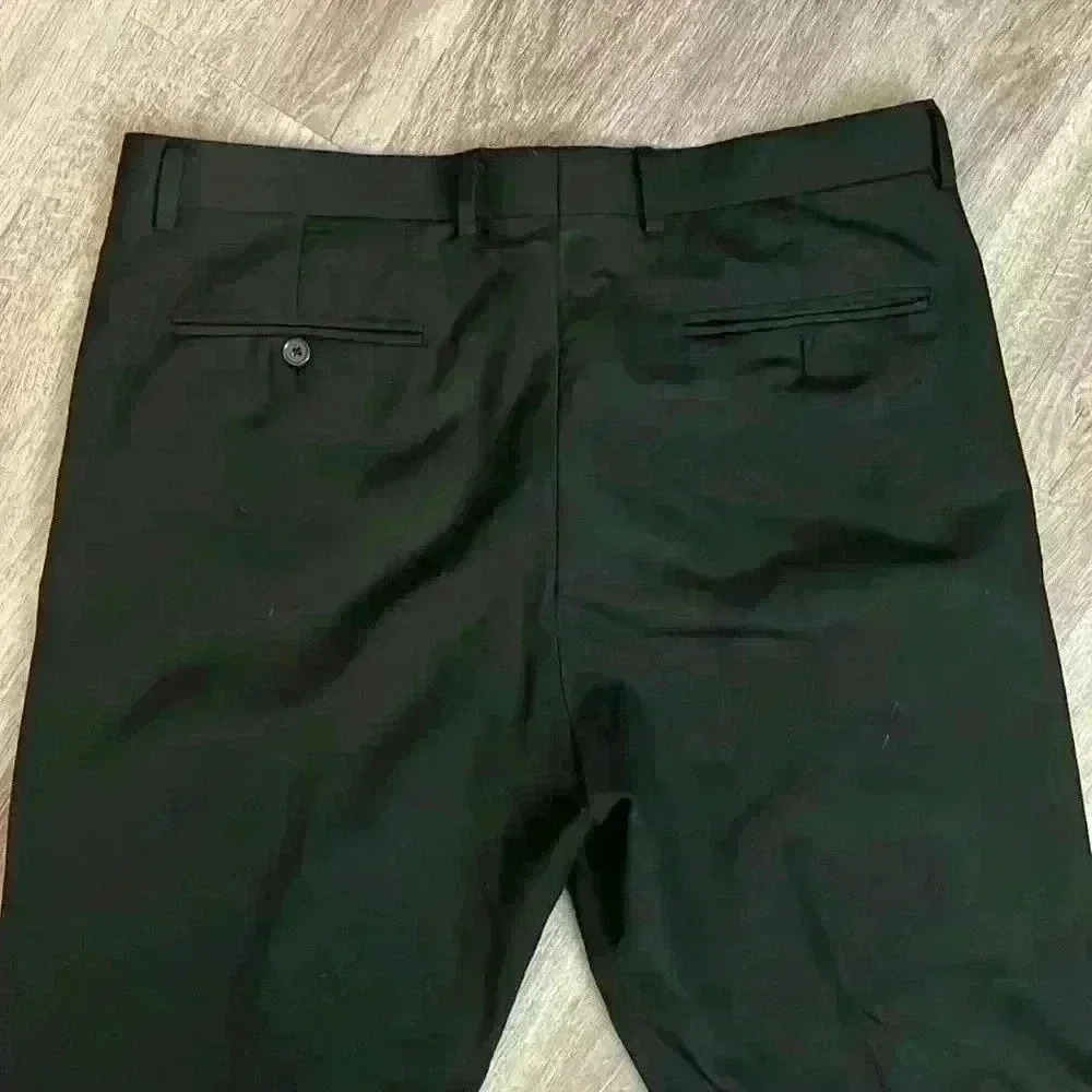 Greg Norman Men’s black flat front dress pants - Picture 4 of 5